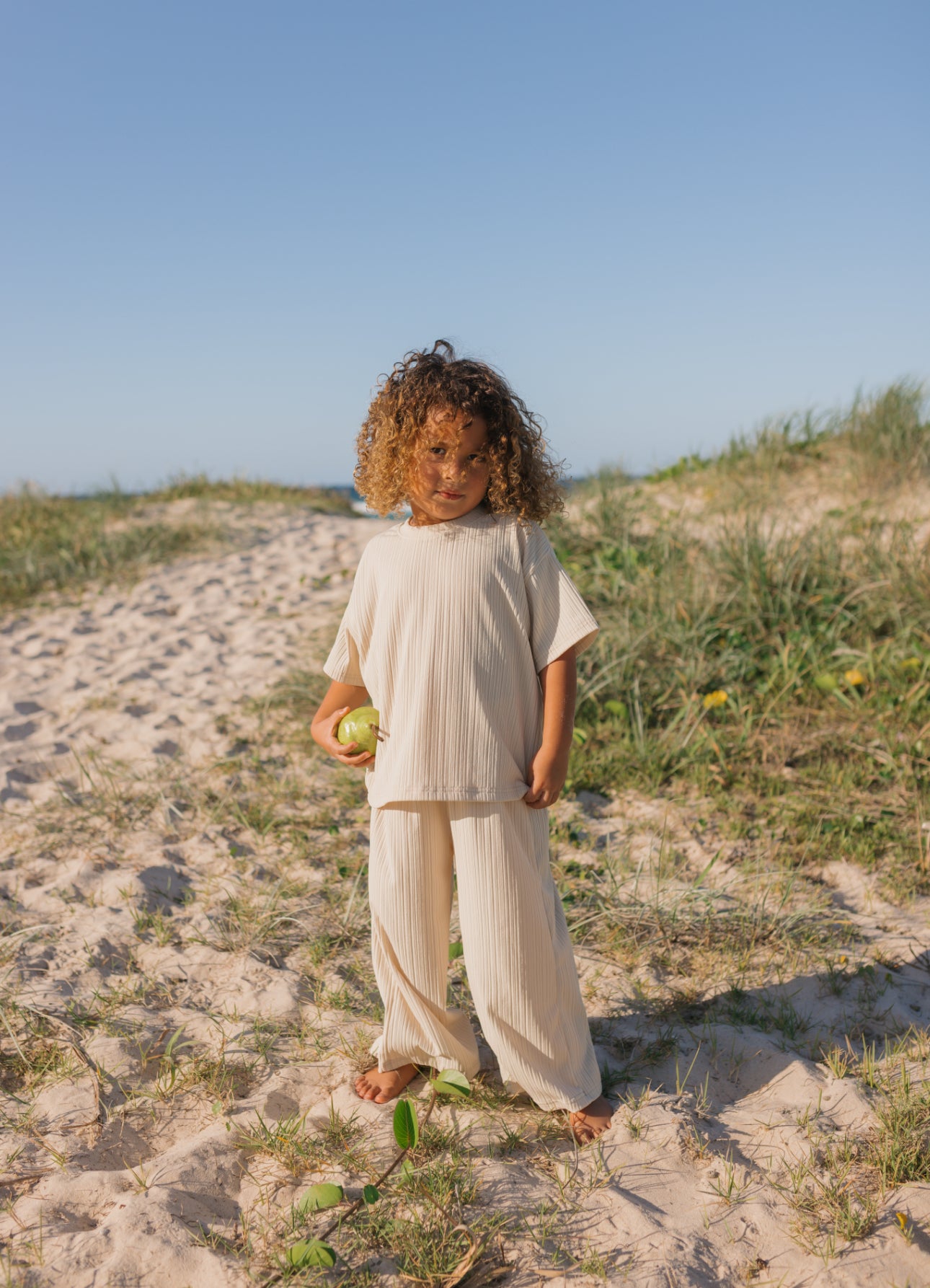 Oatmeal Ribbed Set